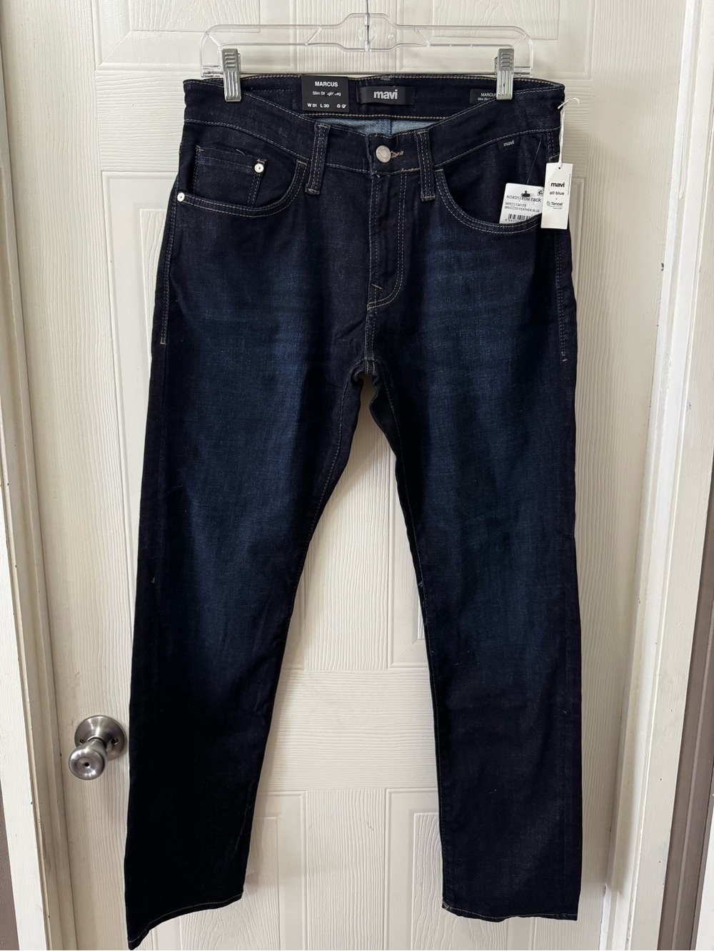 Mavi Men's Slim Straight Jeans in Dark Indigo